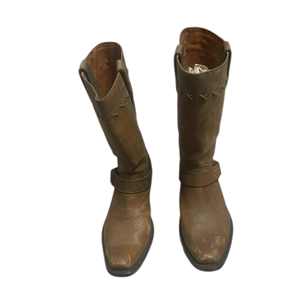 Brown Leather Cowboy Boots